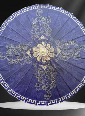 油纸伞防雨古风遮阳摄影汉服旗袍道具伞曼陀罗敦煌花纹装饰工艺伞