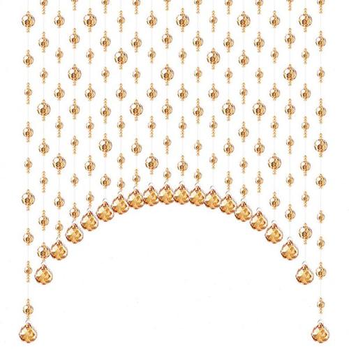 珠帘水晶隔断客厅餐厅过道门帘弧形新款玄关家用装饰欧式网红帘子 - 图3