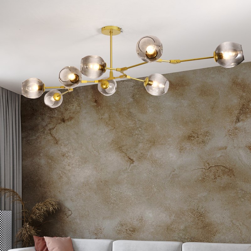 北欧后现代吊灯现代简约餐厅咖啡厅个性Q树枝分子客厅灯具 - 图2