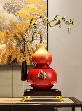 葫芦摆件新中式高端客厅电视柜z酒柜装饰品博古架创意乔迁开业礼