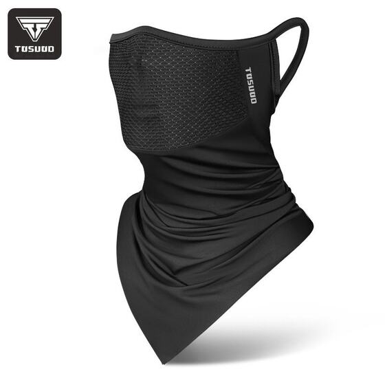 Ice silk sunscreen mask, summer windproof cycling breathable mask, anti-uv full face mask, outdoor cycling face towel