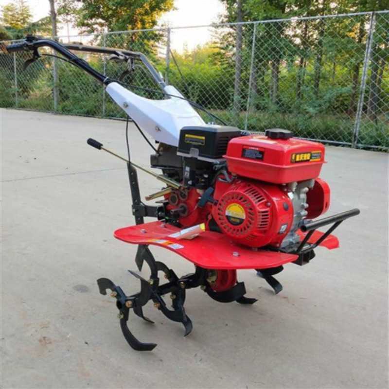 Spring hot sale new small gasoline micro-tiller, new farmland plowing and scarifying machine, one-machine multi-purpose rotary tiller