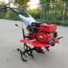 Spring hot sale new small gasoline micro-tiller, new farmland plowing and scarifying machine, one-machine multi-purpose rotary tiller