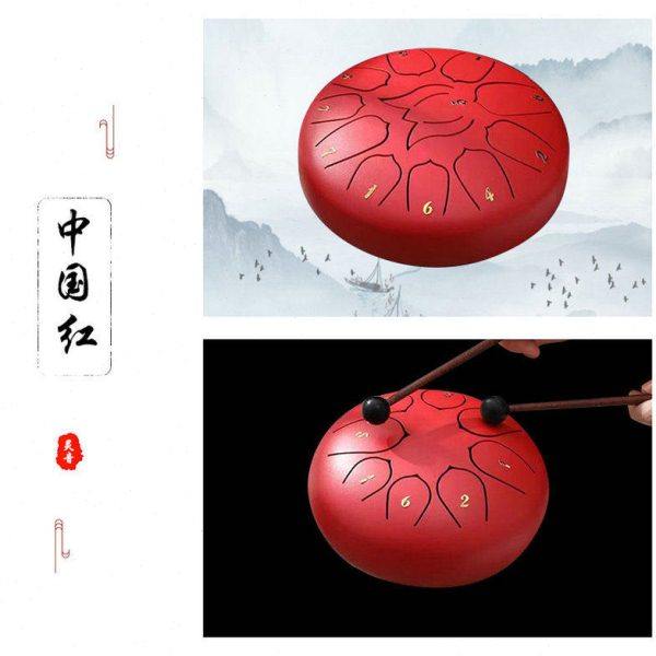 儿童打击乐器彩色空灵鼓10寸13音莲花鼓梵音鼓初学者手鼓,淘宝优惠券,粉丝福利购,淘宝优惠卷