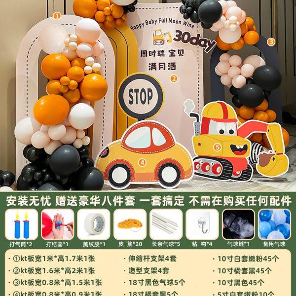 森系男女宝宝一周岁生日装饰场景布置网红气球派对kt板套餐背景墙,淘宝优惠券,粉丝福利购,淘宝优惠卷