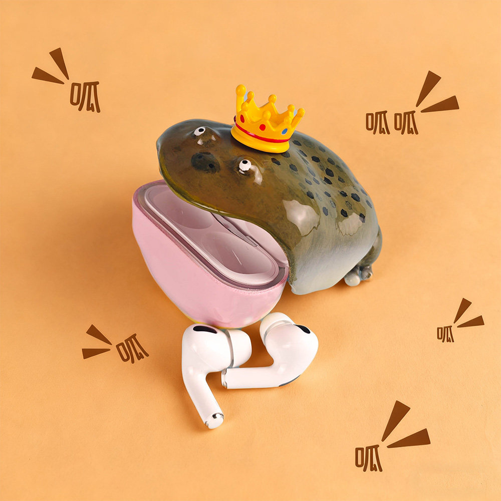 丑蛙耳机壳手工苹果airpods耳机保护套癞蛤蟆耳机盒青蛙小众高级,淘宝优惠券,粉丝福利购,淘宝优惠卷