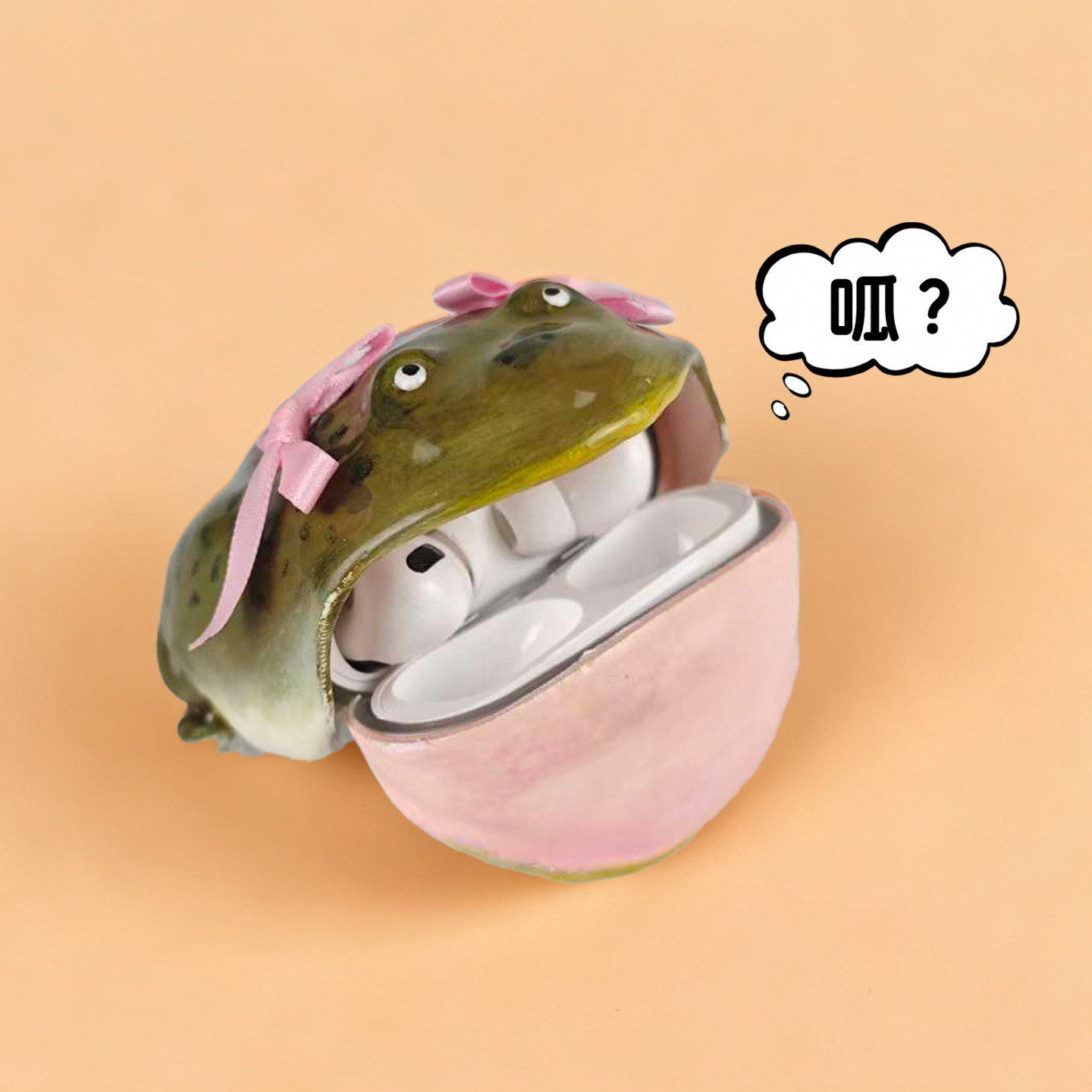 丑蛙耳机壳手工苹果airpods耳机保护套癞蛤蟆耳机盒青蛙小众高级,淘宝优惠券,粉丝福利购,淘宝优惠卷