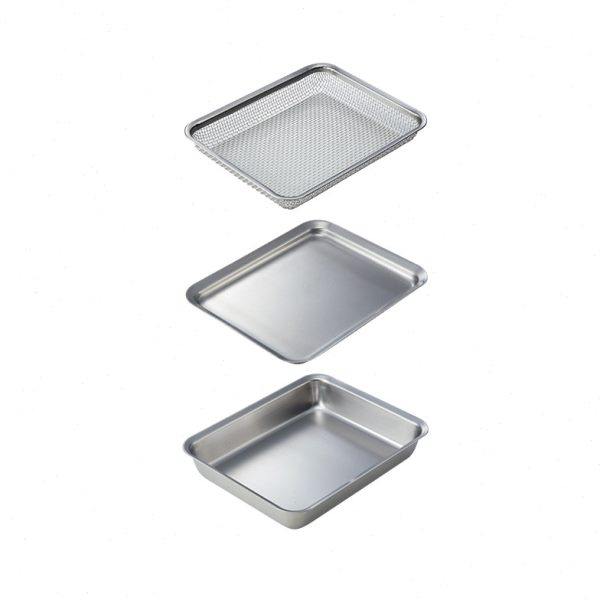 霜山304不锈钢托盘厨房食物收纳盘多功能沥水沥油网盘备菜盘方盘,淘宝优惠券,粉丝福利购,淘宝优惠卷