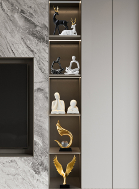 电视柜酒柜装饰品摆件轻奢高档高级感套装家居客厅高端大气上档次