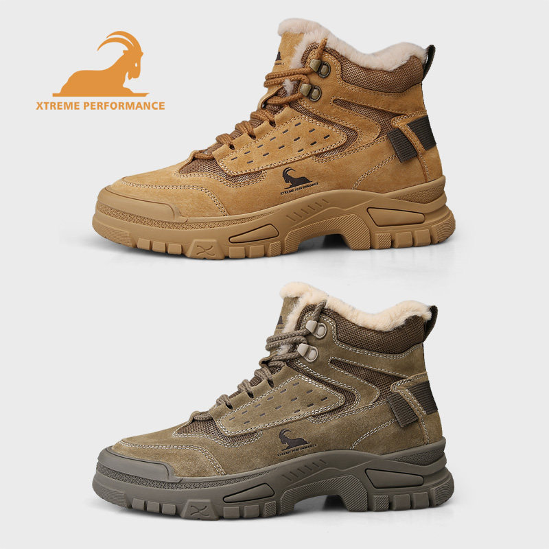 公羊正品雪地靴男冬季加绒加厚男士棉鞋高帮保暖大黄靴真皮马丁靴,淘宝优惠券,粉丝福利购,淘宝优惠卷