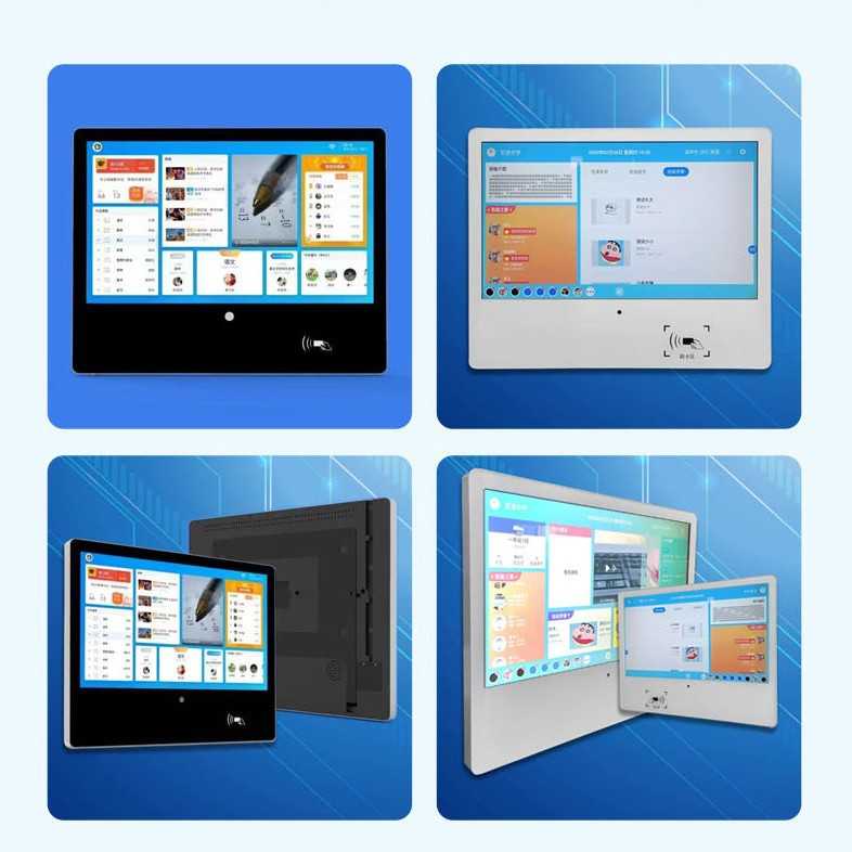 21.5-inch new smart access control electronic class sign wall-mounted campus smart face recognition card swiping and attendance all-in-one machine