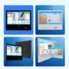 21.5-inch new smart access control electronic class sign wall-mounted campus smart face recognition card swiping and attendance all-in-one machine