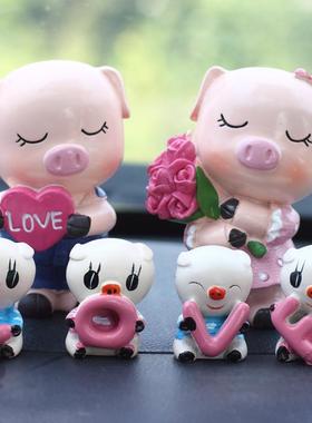 创意汽车车内饰品卡通树脂娃娃家居摆饰客厅卧室酒柜装饰品摆件