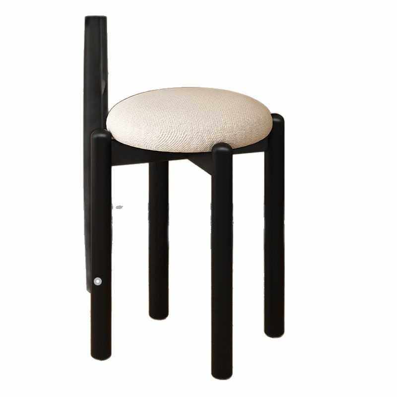 实木化妆凳软包橡胶木矮凳圆凳家用餐凳梳妆凳高板凳客厅可叠放凳,淘宝优惠券,粉丝福利购,淘宝优惠卷