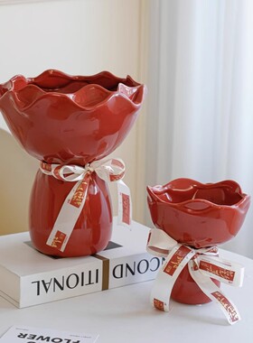 陶瓷花瓶摆件客厅高级感