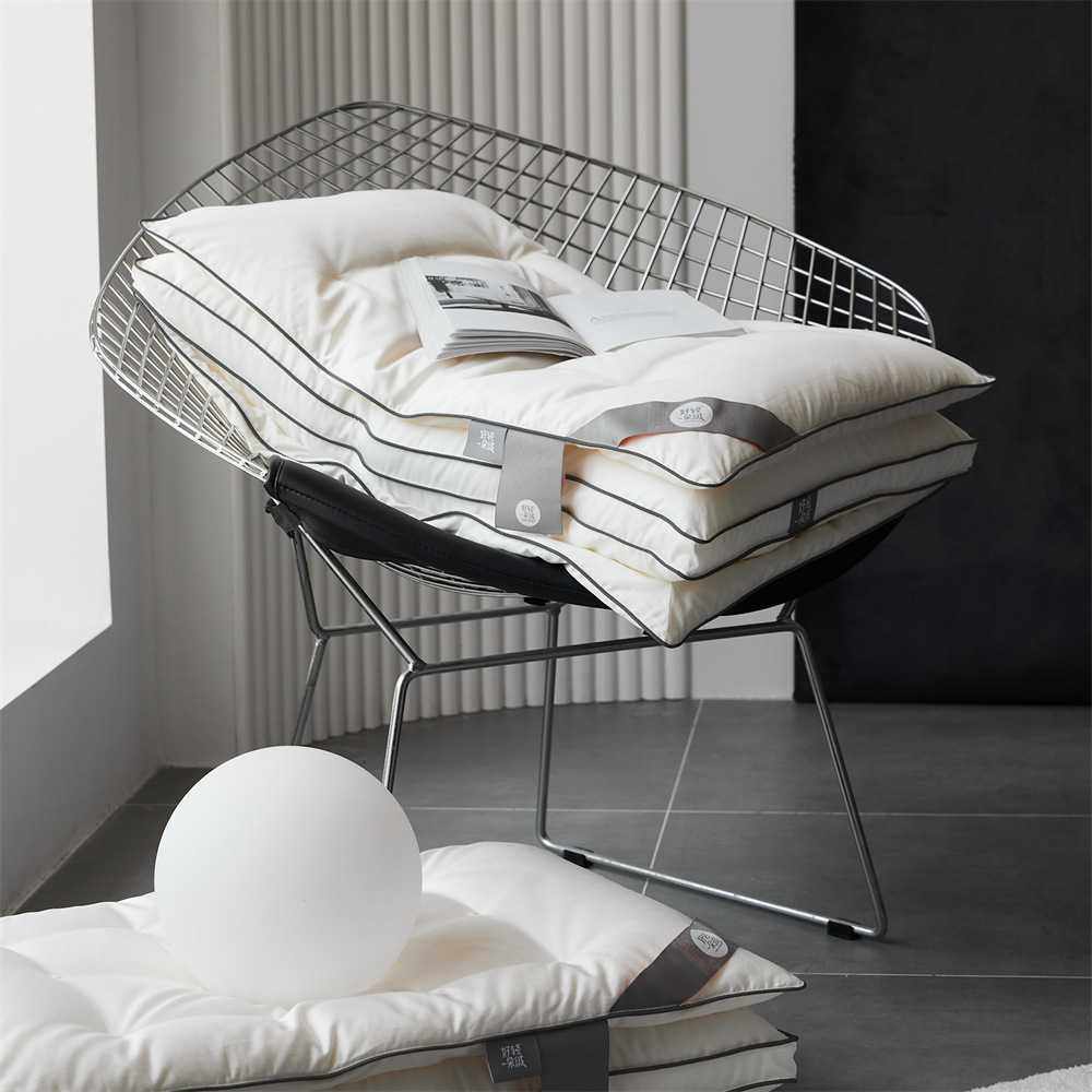 3-Layer高端三合一蚕丝羽绒枕 100支全棉柔软蓬松低软白鹅绒枕头,淘宝优惠券,粉丝福利购,淘宝优惠卷