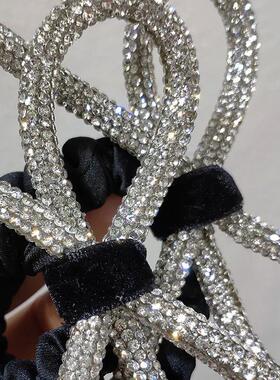 South+Koreas+Dongdaemun+Shiny+diamond-studded+bow+hair+ring