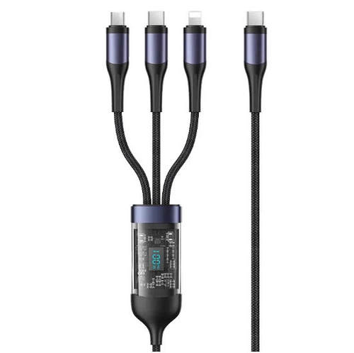 【下单立减50】100w透明三合一数据线快充适用安卓华为苹果type-c快充线lx - 图3