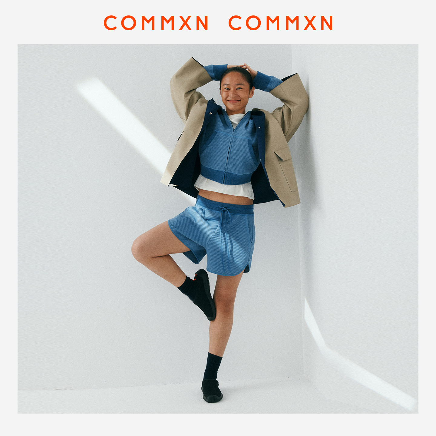 COMMXN·律动华夫格短裤运动百搭宽松休闲裤子2026春季新款女装,淘宝优惠券,粉丝福利购,淘宝优惠卷