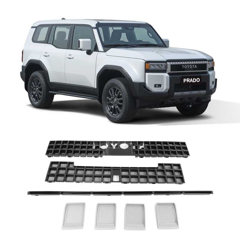 Suitable for 24-25 Prado insect-proof nets, new Toyota overbearing LC250 mid-grid water tank modification accessories and supplies