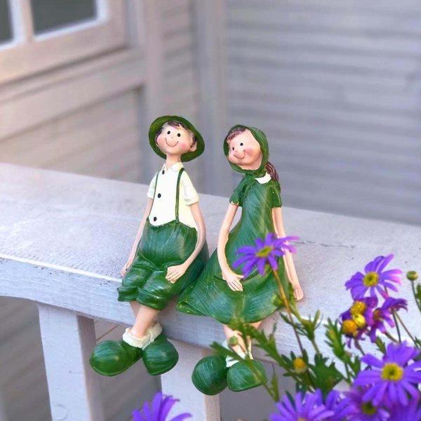 花园摆件吊脚娃娃阳台庭院造景家居客厅电视柜露台花架园艺装饰品,淘宝优惠券,粉丝福利购,淘宝优惠卷