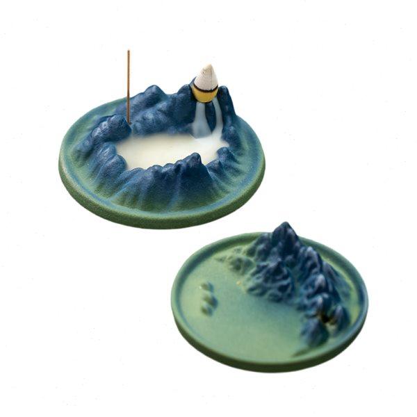 千里江山陶瓷线香插倒流香炉家用室内香薰炉禅意书房茶桌香座摆件,淘宝优惠券,粉丝福利购,淘宝优惠卷