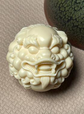 象牙果保健球貔貅手球手部按摩实心高端雕件送长辈手把件送礼