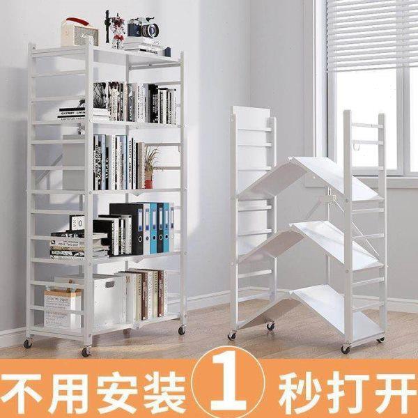 免安装厨房置物架落地多层微波炉烤箱阳台家用可折叠置物架收纳架,淘宝优惠券,粉丝福利购,淘宝优惠卷