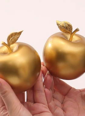 黄铜保平安苹果小摆件