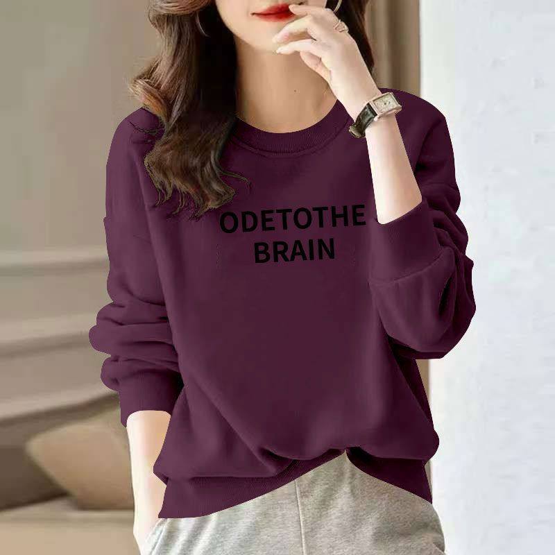 春秋纯棉抹茶绿圆领卫衣女时尚新款韩版洋气百搭爆款休闲套头上衣,淘宝优惠券,粉丝福利购,淘宝优惠卷