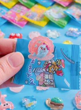 夜光彷真海洋章鱼海星动物系列惊喜拆盲袋卡通树脂桌面装饰小配件