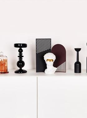 客厅家居装饰品摆件高级感样板间酒柜艺术陈列设计师小众书柜摆设