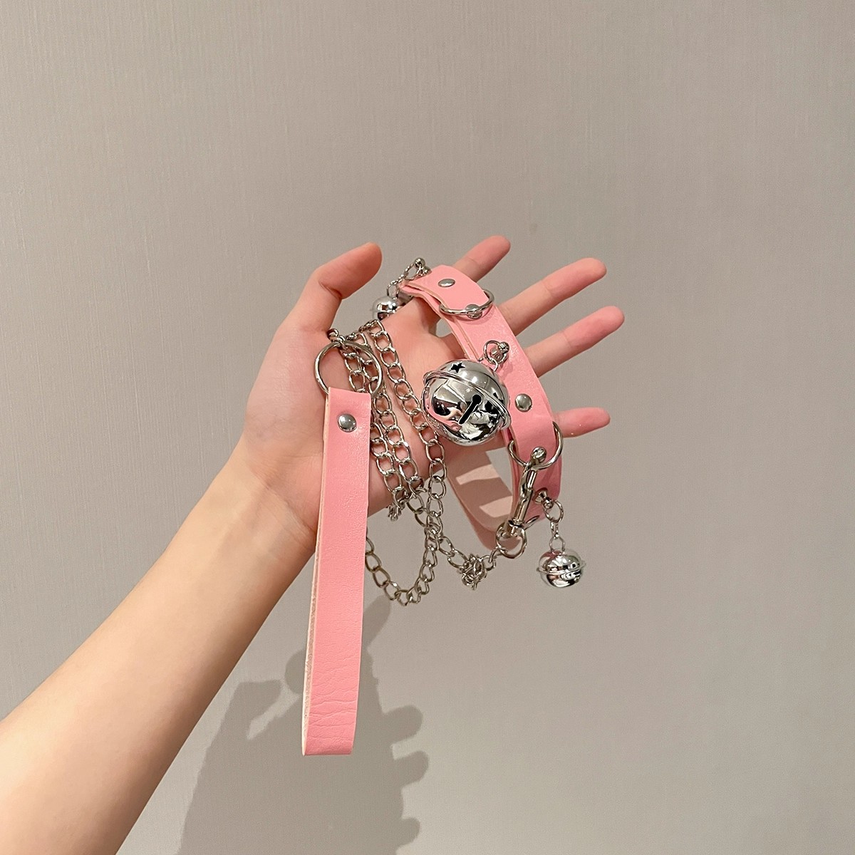 铃铛项圈牵引绳女颈带情趣颈圈锁骨链脖子项链项圈chocker狗链m女 - 图3