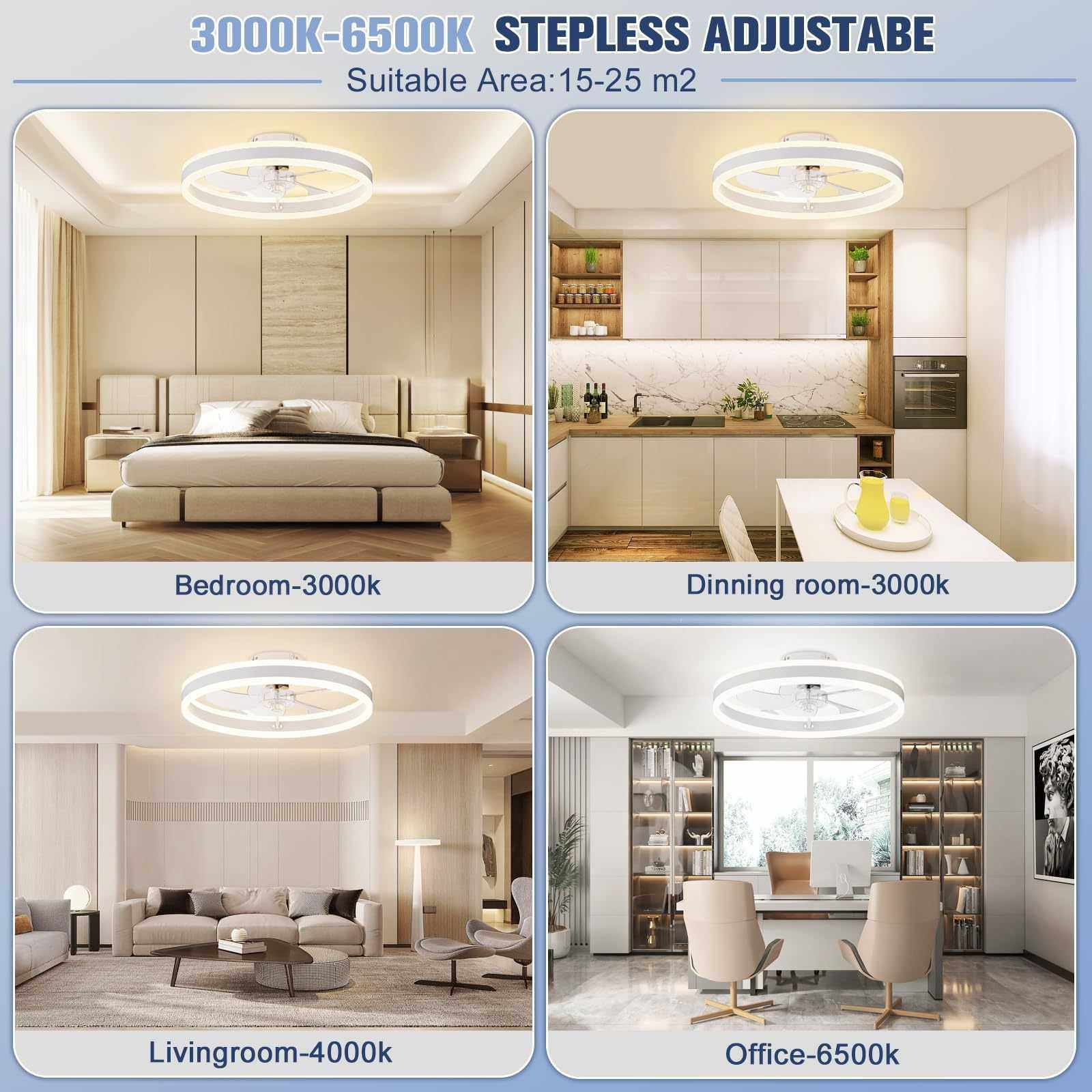 卧室吊扇灯吸顶风扇灯简约房间电扇灯餐厅带灯扇一体隐形风扇吊灯,淘宝优惠券,粉丝福利购,淘宝优惠卷