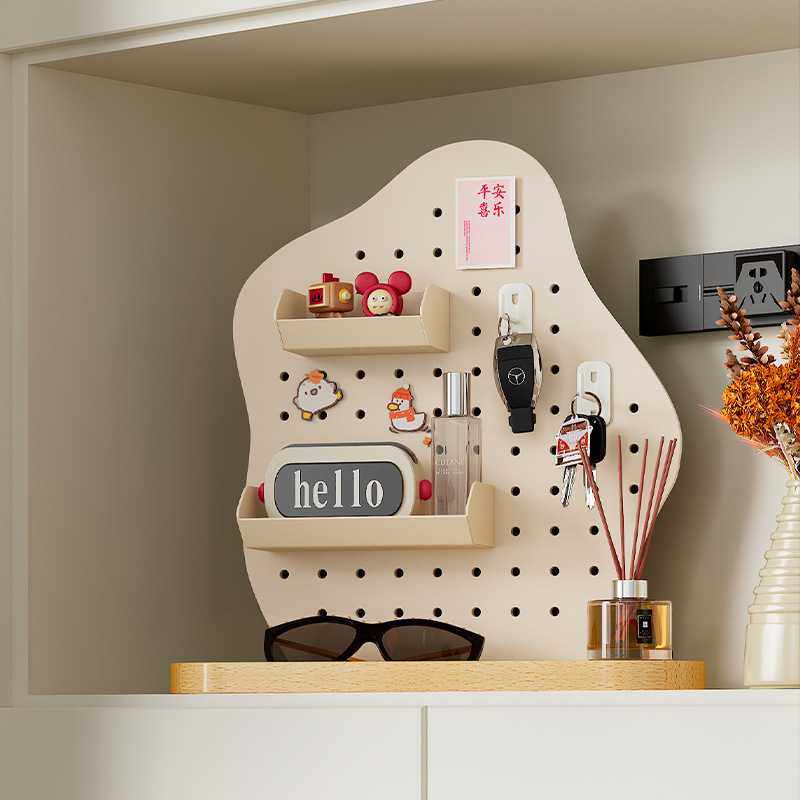 金属洞洞板创意整理置物架动物造型多功能学习办公化妆收纳架,淘宝优惠券,粉丝福利购,淘宝优惠卷
