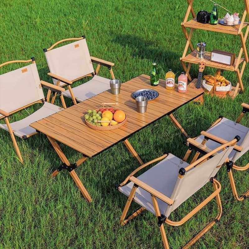 户外可折叠桌椅碳钢蛋卷桌套装露营野炊专用便携式超轻合金蛋卷桌,淘宝优惠券,粉丝福利购,淘宝优惠卷