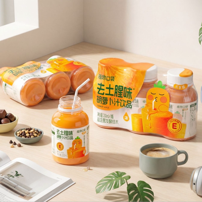 去土腥味益生菌发酵胡萝卜汁无添加儿童果蔬汁蔬菜汁配料干净