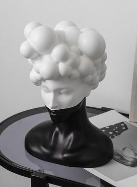 现代抽象人物雕塑摆件家居客厅玄关样板房酒店别墅艺术软装饰品