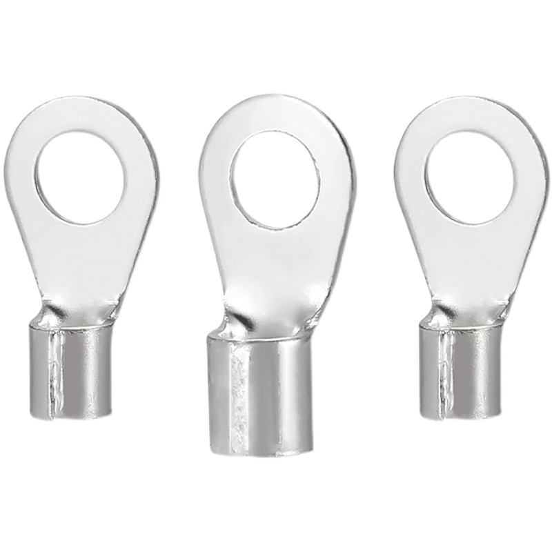 OT冷压端d子压线铜鼻子开口鼻圆形裸端子1-5-16铜接头线头接线端 - 图3