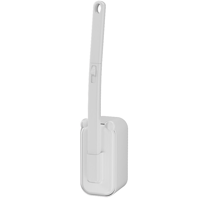Disposable toilet brush, household no-dead-corner cleaning brush, wall-mounted cat-ear disposable sponge head toilet brush