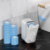 Disposable toilet brush, household no-dead-corner cleaning brush, wall-mounted cat-ear disposable sponge head toilet brush