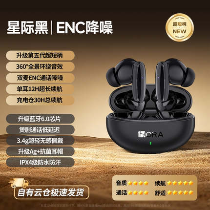 2026新款蓝牙耳机无线入耳式主动降噪高音质长续航大电量官方正品