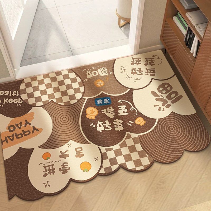 异形花朵入户门地垫进门门口地毯可擦免洗pvc玄关换鞋脚垫子耐脏,淘宝优惠券,粉丝福利购,淘宝优惠卷