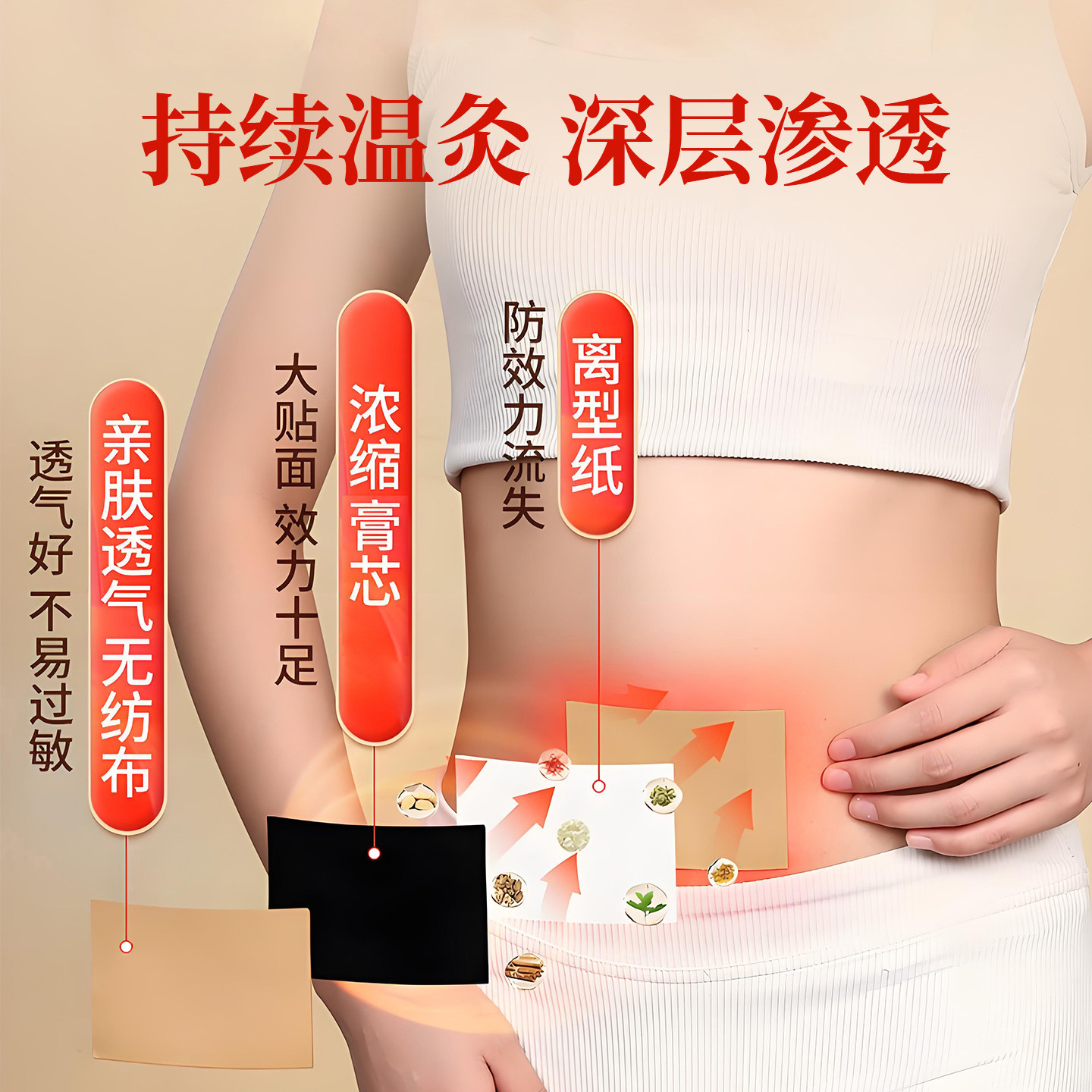 敬修堂腰椎贴远红外治疗贴腰椎间盘突出腰肌劳损辅助酸痛疼痛型