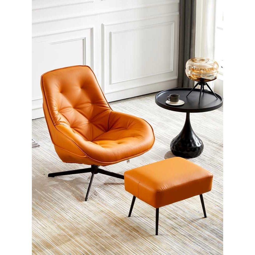 谋生北欧设计师单人旋转懒人沙发椅现代简约小户型客厅卧室阳台休 - 图0