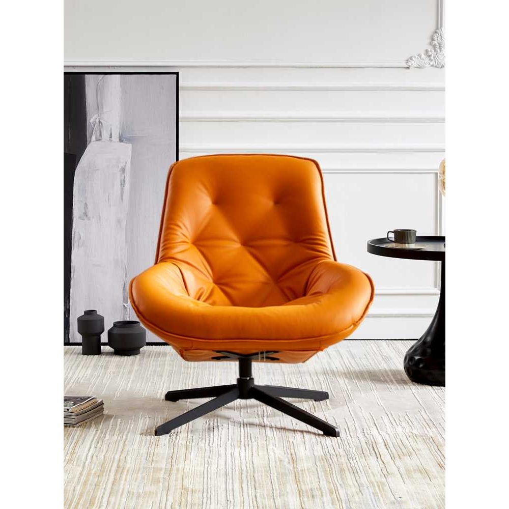 谋生北欧设计师单人旋转懒人沙发椅现代简约小户型客厅卧室阳台休 - 图3