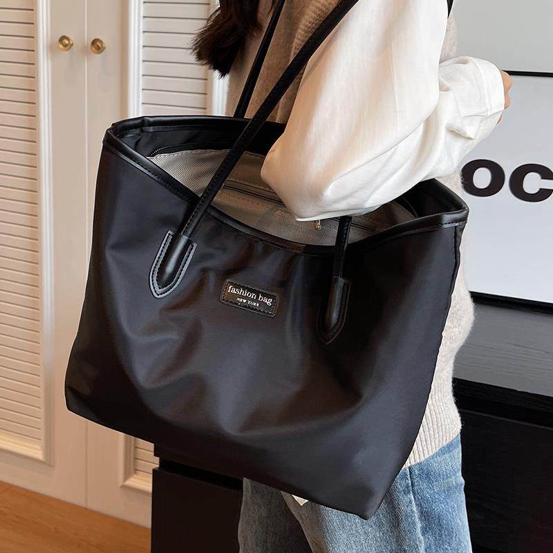 包包女大容量托特包2025新款通勤时尚大包手提单肩包牛津布女包,淘宝优惠券,粉丝福利购,淘宝优惠卷