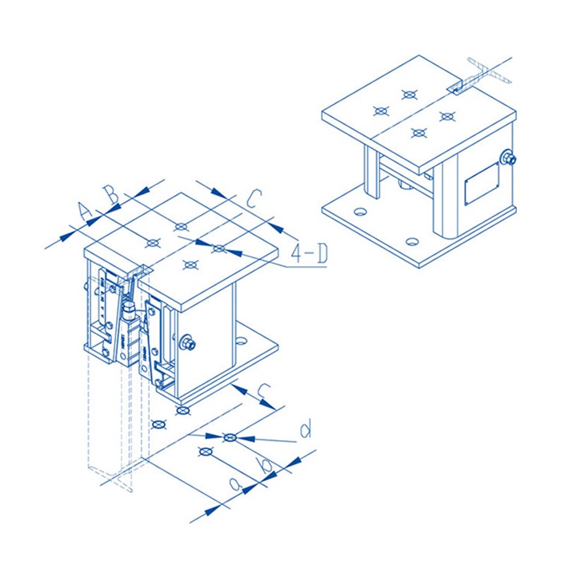 杭州沪宁渐进式安全钳QJB2500 单/双提拉 QJ2500A1 电梯配件 - 图1