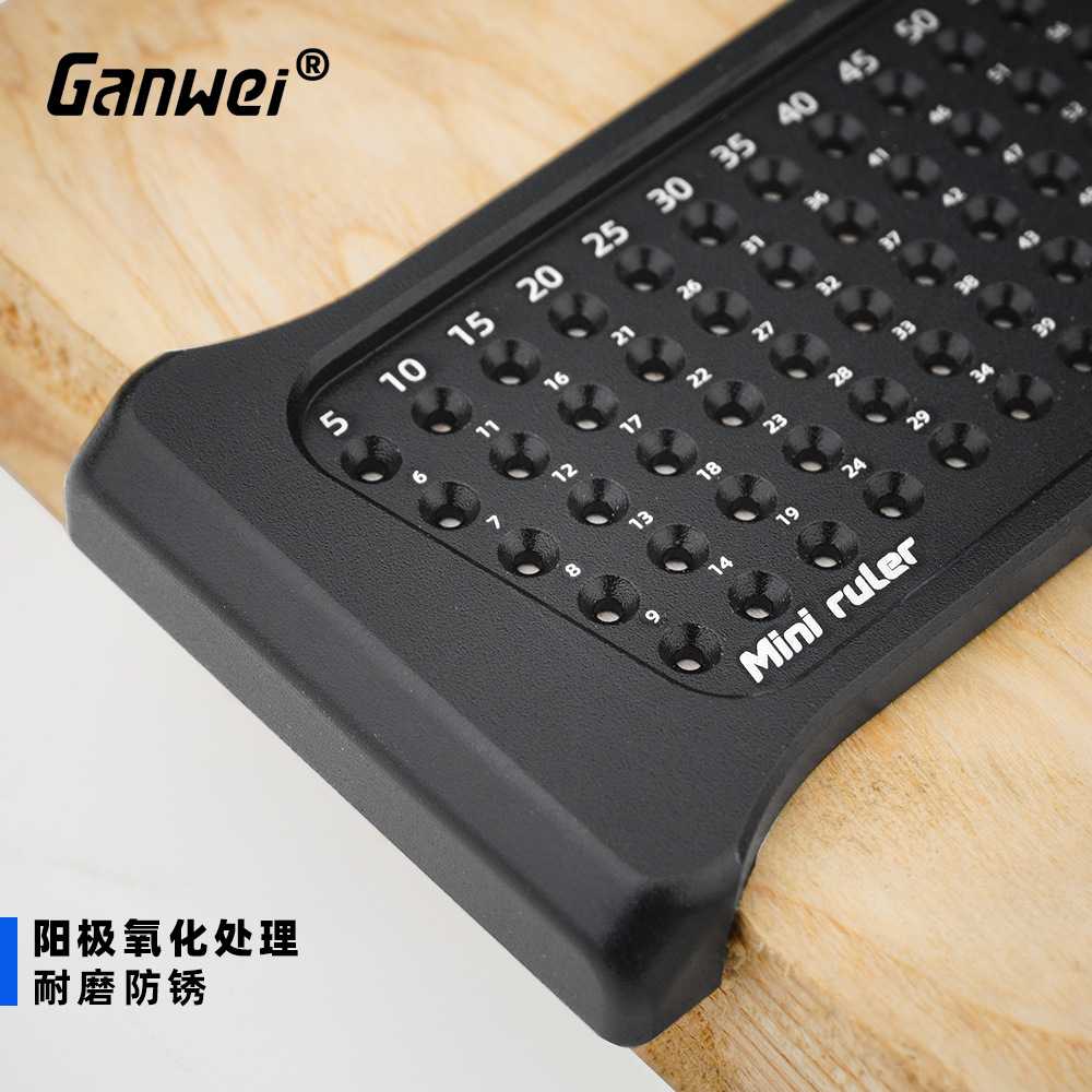 木工洞洞尺画线尺划线规划规铝合金材质MiniR迷你画线器 - 图2