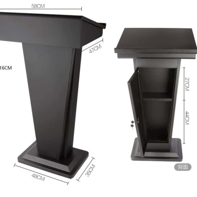 白色讲台桌演讲台餐厅迎宾台酒店简约现代司仪接待发言讲台主持台,淘宝优惠券,粉丝福利购,淘宝优惠卷